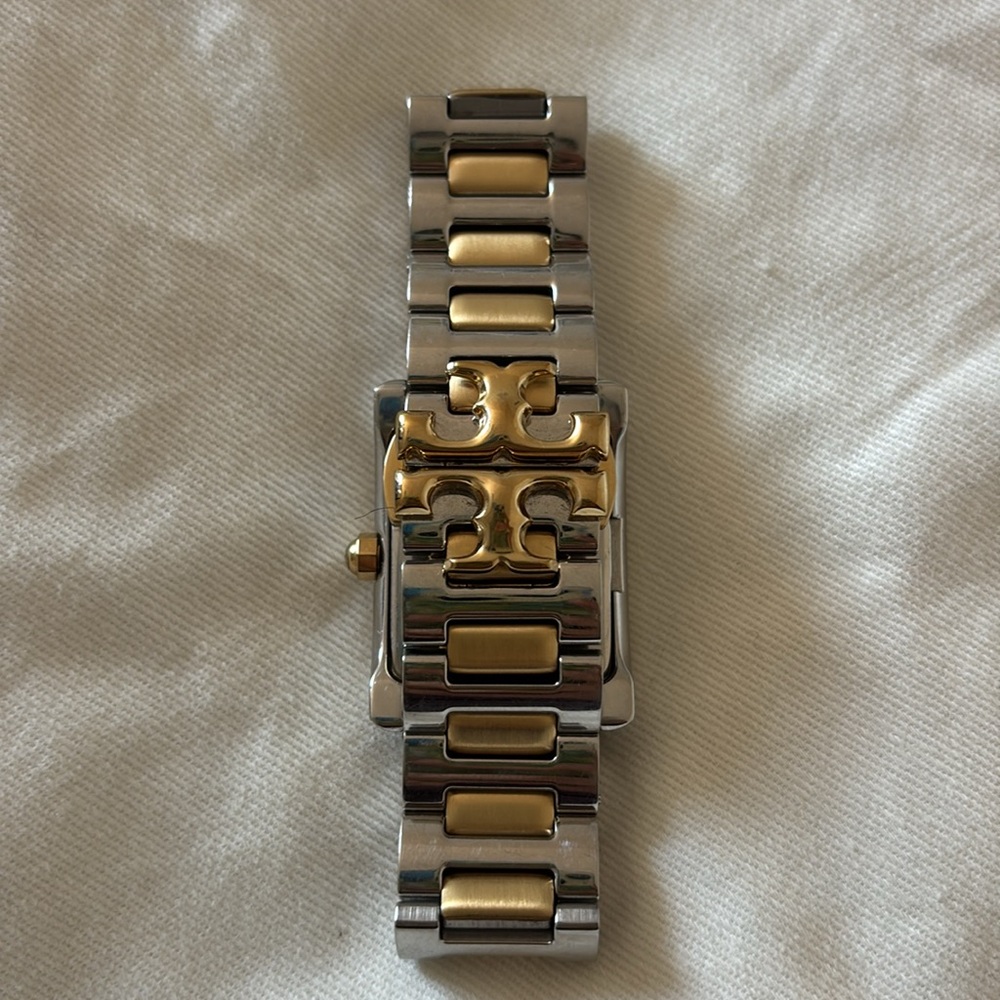 Tory Burch The Eleanor Two-Tone Stainless Steel Bracelet Watch 24mm - Picture 10 of 15